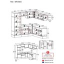 Ver imagem 4 de Armário De Cozinha Completa De Canto Branco/preto