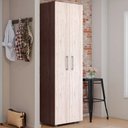 Ver imagem 2 de Multiuso Armário Organizador Mary 2 Portas 4 Prateleiras Castanho-Avelã - Bela Móveis