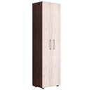 Ver imagem 1 de Multiuso Armário Organizador Mary 2 Portas 4 Prateleiras Castanho-Avelã - Bela Móveis