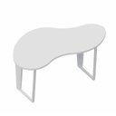 Ver imagem 6 de Escrivaninha Escritório Home Office Orgânica 171cm x 84cm em MDF Pés Metal Industrial Executive
