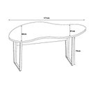 Ver imagem 3 de Escrivaninha Escritório Home Office Orgânica 171cm x 84cm em MDF Pés Metal Industrial Executive