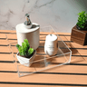 Bandeja Organizadora Quadrada Decorativa Para Pia De Banheiro Lavabo Em Acrílico Transparente - 2