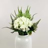 Hortênsia Branca Haste 46x15cm Toque Real Planta Artificial - 6