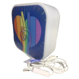 Luminaria Abajur de Mesa e Parede Box Decorativa Paz e Amor Decorfun Luminaria Quarto, Luminária Gam - 5