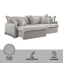 Ver imagem 5 de Sofá Cama Retrátil e Reclinável Leona 210 Cm Braço 15 Cm Meu Sofá Online