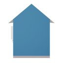 Ver imagem 6 de Casinha de Brinquedo com Floreiros Mdf Azul Claro/branco L12 - Gran Belo