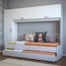 Guarda-roupa Infantil com Cama Auxiliar Embutida Espresso Móveis - 1