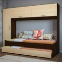Ver imagem 1 de Guarda-Roupa Solteiro com Cama Auxiliar Embutida Espresso Móveis