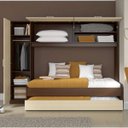 Ver imagem 3 de Guarda-Roupa Solteiro com Cama Auxiliar Embutida Espresso Móveis