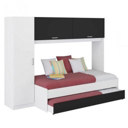 Guarda-Roupa Solteiro com Cama Auxiliar Embutida Espresso Móveis - 2