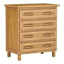 Ver imagem 4 de Conjunto Guarda Roupa Casal 3 Portas com Espelho e Cômoda 4 Gavetas 