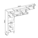 Ver imagem 4 de Cozinha Compacta Dama 3 Peças 9 Portas e 2 Gavetas Demóbile