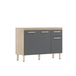 Balcão para Cozinha Dama Com Tampo 3 Portas e 1 Gaveta Demóbile - 1
