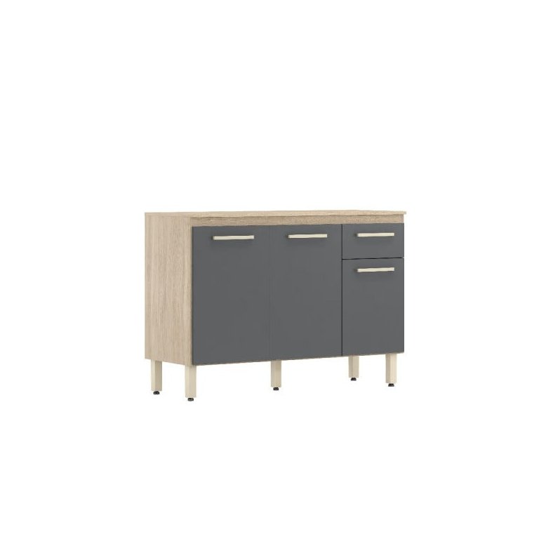 Balcão para Cozinha Dama Com Tampo 3 Portas e 1 Gaveta Demóbile Balcão para Cozinha Dama Com Tampo 3 Portas e 1 Gaveta Demóbile