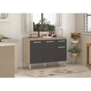 Ver imagem 2 de Balcão para Cozinha Dama com Tampo 3 Portas e 1 Gaveta Demóbile