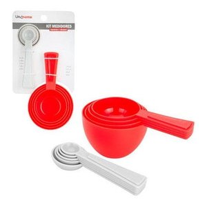 Kit Medidores Colheres E Xícaras 09 Peças - Unihome