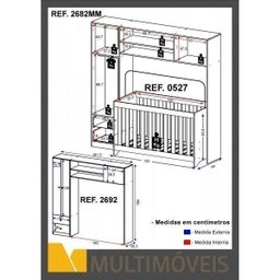 Quarto de Bebê Completo com Guarda-Roupa e Berço Ciranda Espresso Móveis - 4