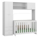 Ver imagem 2 de Quarto de Bebê Completo com Guarda-Roupa e Berço Ciranda Espresso Móveis
