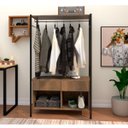 Ver imagem 2 de Guarda-roupa Solteiro Closet Paris Light com Cabideiro e Nichos Artefamol