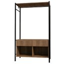 Ver imagem 3 de Guarda-roupa Solteiro Closet Paris Light com Cabideiro e Nichos Artefamol
