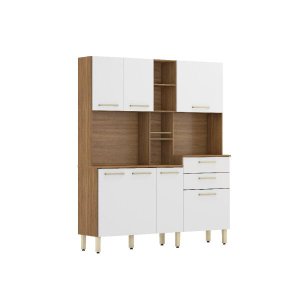 Cozinha Compacta Encanto com Balcão 7 Portas e 2 Gavetas Demóbile