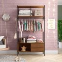 Ver imagem 1 de Guarda-roupa Closet 2 Gavetas Lisboa Preto/demolição Artefamol