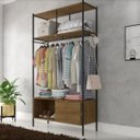 Ver imagem 2 de Guarda-roupa Closet 2 Gavetas Lisboa Preto/demolição Artefamol
