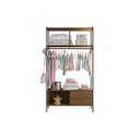 Ver imagem 3 de Guarda-roupa Closet 2 Gavetas Lisboa Preto/demolição Artefamol