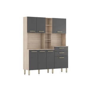 Cozinha Compacta Encanto com Balcão 7 Portas e 2 Gavetas Demóbile
