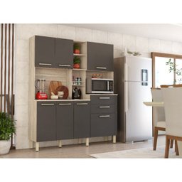 Cozinha Compacta Encanto com Balcão 7 Portas e 2 Gavetas Demóbile - 2
