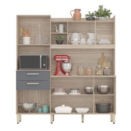 Cozinha Compacta Select com Balcão 6 Portas e 2 Gavetas Demóbile - 3