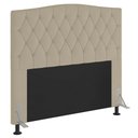Ver imagem 1 de Cabeceira Estofada Box Casal Queen Size 160cm com Frame Bege