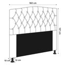 Ver imagem 3 de Cabeceira Estofada Box Casal Queen Size 160cm com Frame Bege