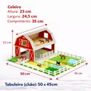 Ver imagem 2 de Kit Fazendinha Infantil Completa com Celeiro Estábulo Cerca