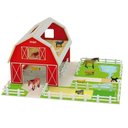Ver imagem 1 de Kit Fazendinha Infantil Completa com Celeiro Estábulo Cerca