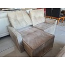 Ver imagem 2 de Sofá Retrátil e Reclinável 2 Lugares Montreal 1,60m - Élpis Móveis - Veludo Prata