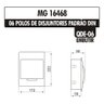 Quadro de Distribuição Embutir Margirius Para 6 Disjuntores Padrão - 4