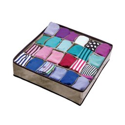 Organizador de Roupas Íntimas Com 24 Bolsos Marrom Plast Leo - 2