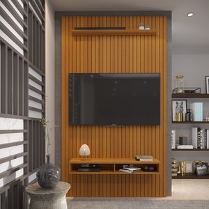 Painel Ripado para Tv até 55 Polegadas Intense com Nicho 139cm