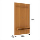 Ver imagem 3 de Painel Ripado para Tv até 55 Polegadas Intense com Nicho 139cm