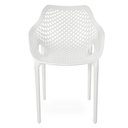 Ver imagem 4 de Kit 12 Cadeiras de Jantar Design Suits com Braços Empilhável em Polipropileno - Branco