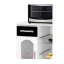 Ver imagem 5 de Fruteira Nobre com vidro Branca Marmorizado com rodizios! PASSE BEM