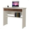 Escrivaninha Mesa Computador com Gaveta - Mod.1225 Cor:off White/freijó - 1