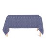 Toalha de Mesa Retangular em Tecido Jacquard Estampado Arabesco Azul Marinho 1,40m X 3,20m - 2