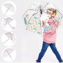 Ver imagem 2 de Guarda Chuva Transparente Infantil Menina Chuva Unicórnio