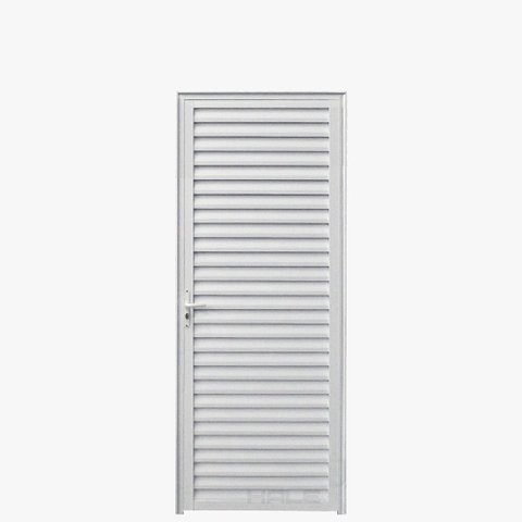 Porta Palheta Aluminio Branco 2.10 X 0.70 Lado Direito - Hale
