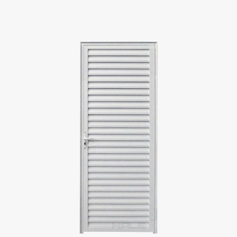 Porta Palheta Aluminio Branco 2.10 X 0.80 Lado Direito - Hale