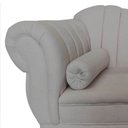 Ver mais imagens de Recamier Decorativo Divã Amsterdã 147cm Lado Direito Bouclé Cinza Claro