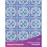 Toalha de Mesa Retangular em Tecido Jacquard Estampado Azulejo Português Azul 1,40m X 2,10m - 1