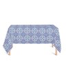 Toalha de Mesa Retangular em Tecido Jacquard Estampado Azulejo Português Azul 1,40m X 2,10m - 2